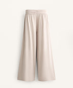 EXTRA WIDE FLOWING TROUSERS WITH V WAISTBAND IN MODAL