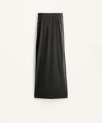 FLOWY TIE MIDI SKIRT WITH MODAL