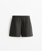 100% LINEN BERMUDA SHORTS