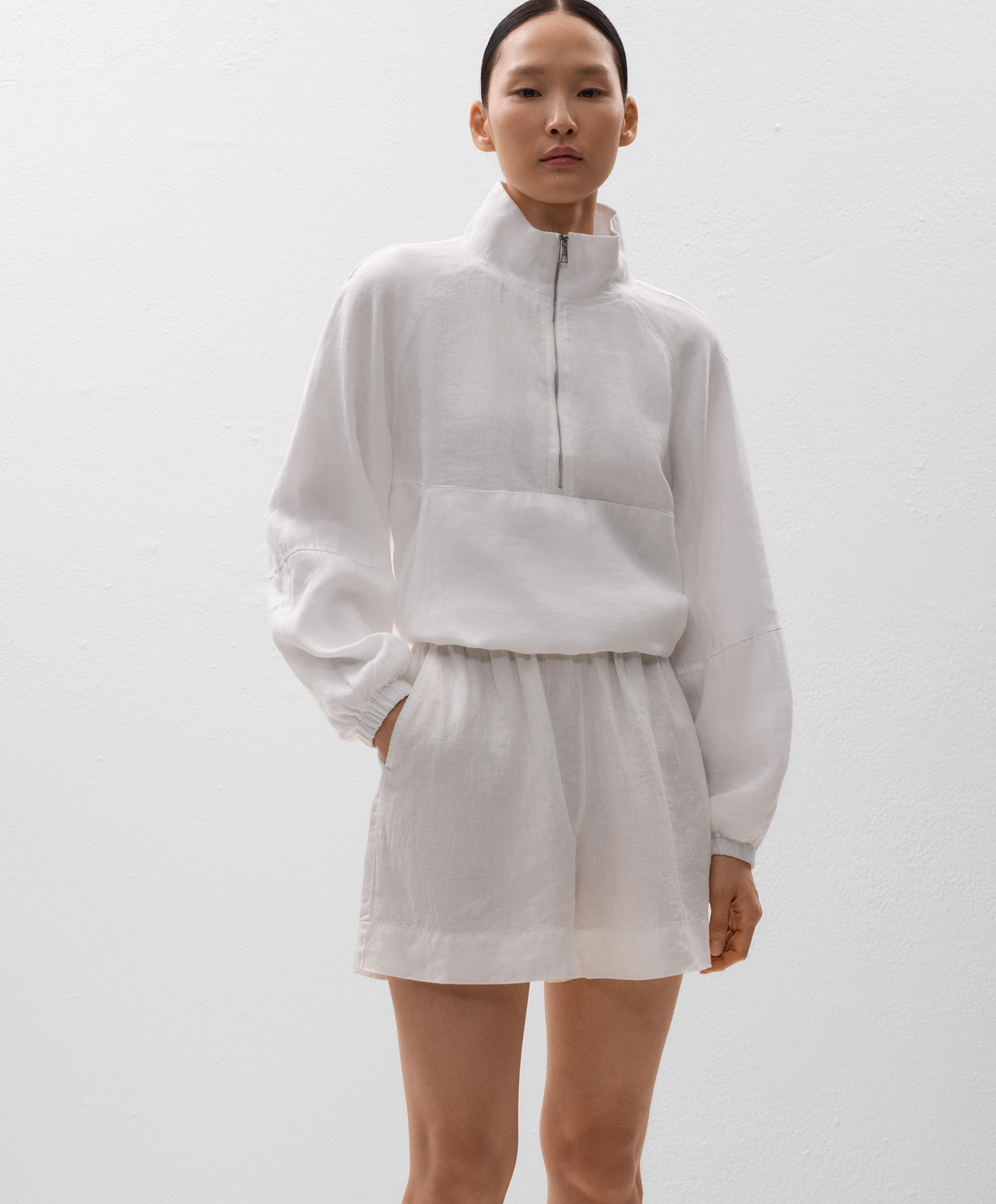 100% LINEN BERMUDA SHORTS