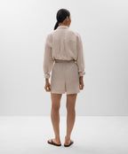 100% LINEN BERMUDA SHORTS