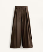LIGHT TOUCH WIDE LEG PLEATED TROUSERS