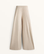 WIDE LEG KNIT TROUSERS