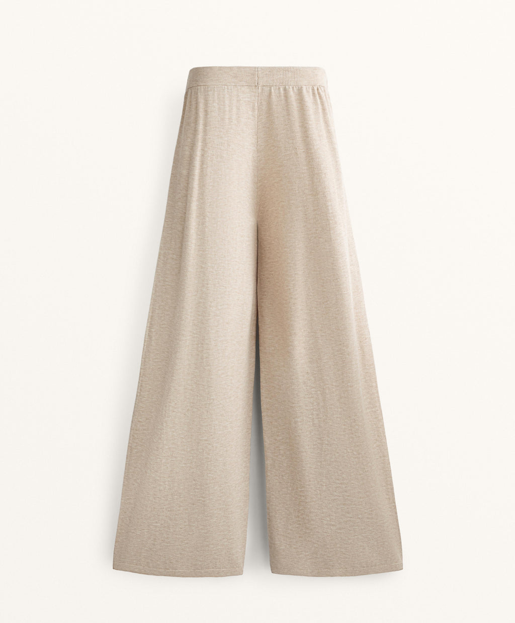 WIDE LEG KNIT TROUSERS