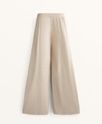 WIDE LEG KNIT TROUSERS