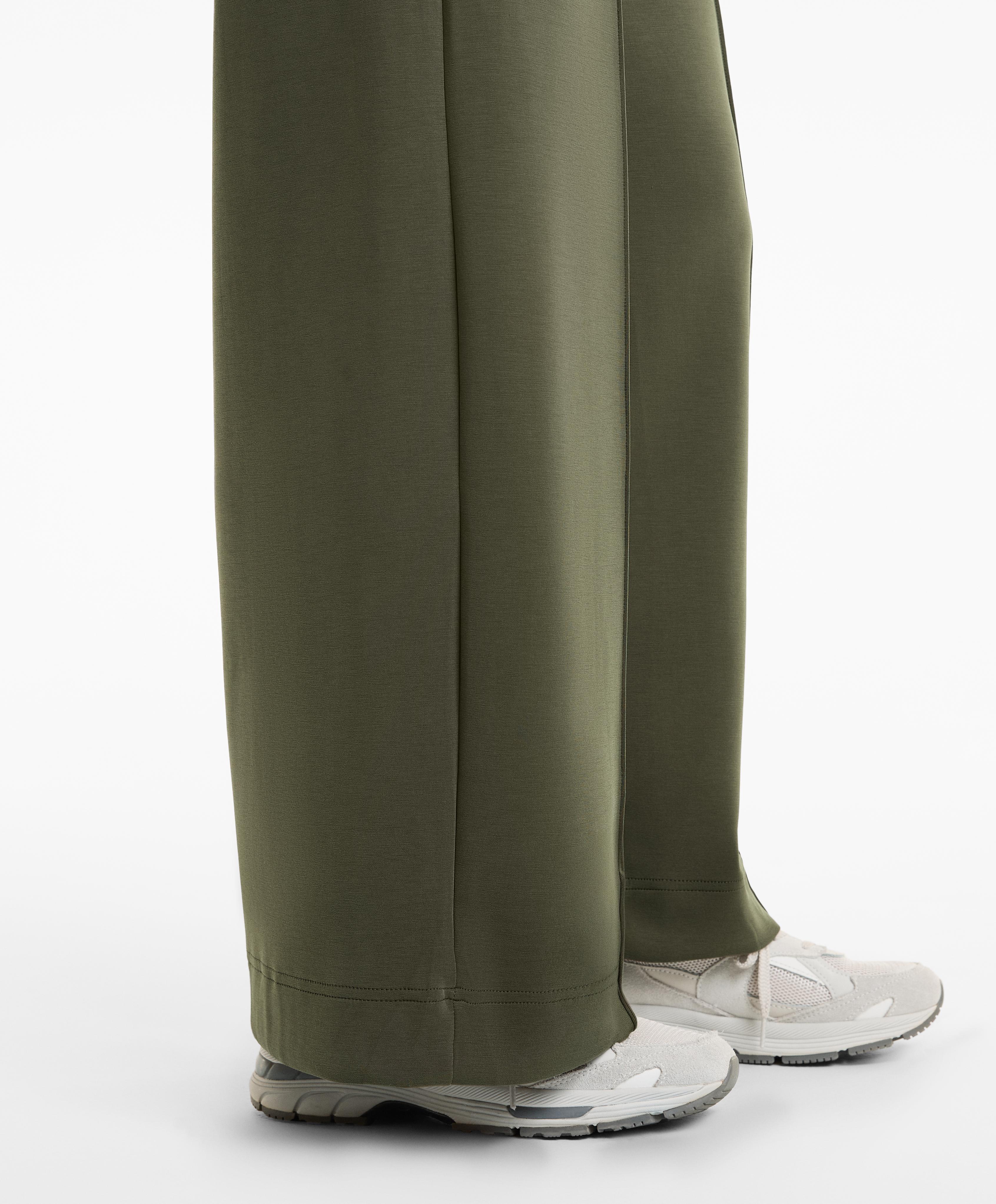 STRAIGHT LEG SOFT TOUCH MODAL TROUSERS WITH CREASE