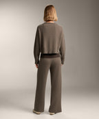 STRAIGHT LEG 100% CASHMERE TROUSERS