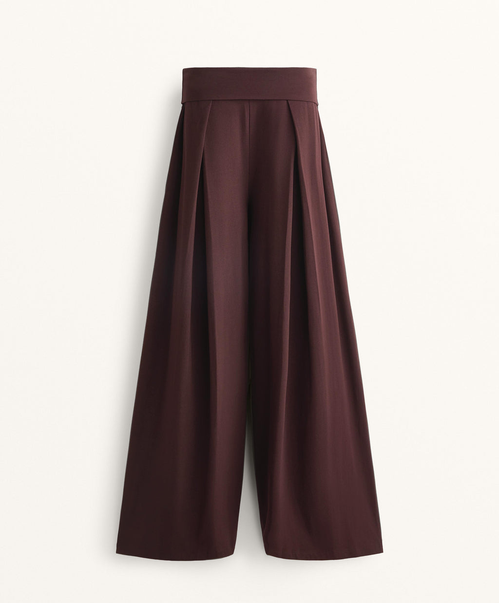 STRAIGHT LEG TURN UP WAIST TROUSERS WITH COTTON BLEND