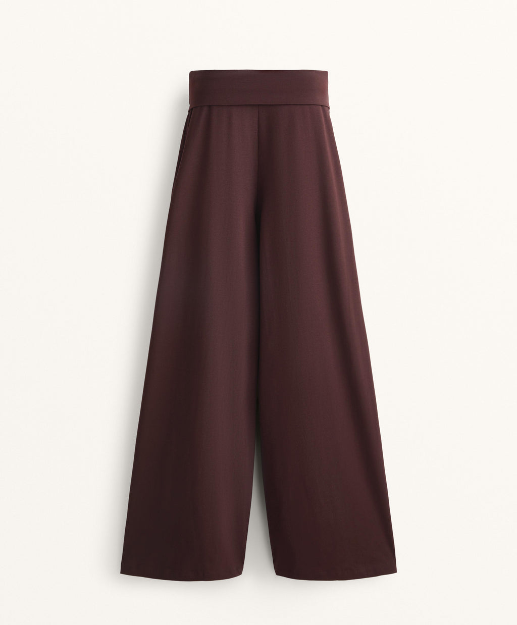 STRAIGHT LEG TURN UP WAIST TROUSERS WITH COTTON BLEND