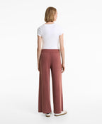 WASHED KNIT STRAIGHT LEG TROUSERS