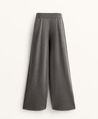 WASHED KNIT STRAIGHT LEG TROUSERS