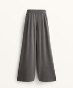 WASHED KNIT STRAIGHT LEG TROUSERS
