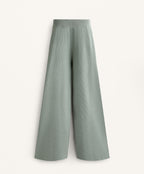 WASHED KNIT STRAIGHT LEG TROUSERS