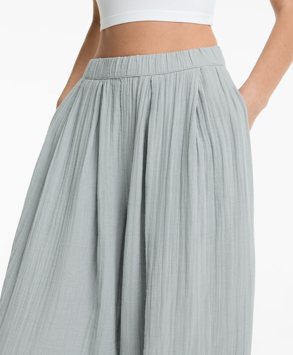 100% COTTON BALLOON TROUSERS