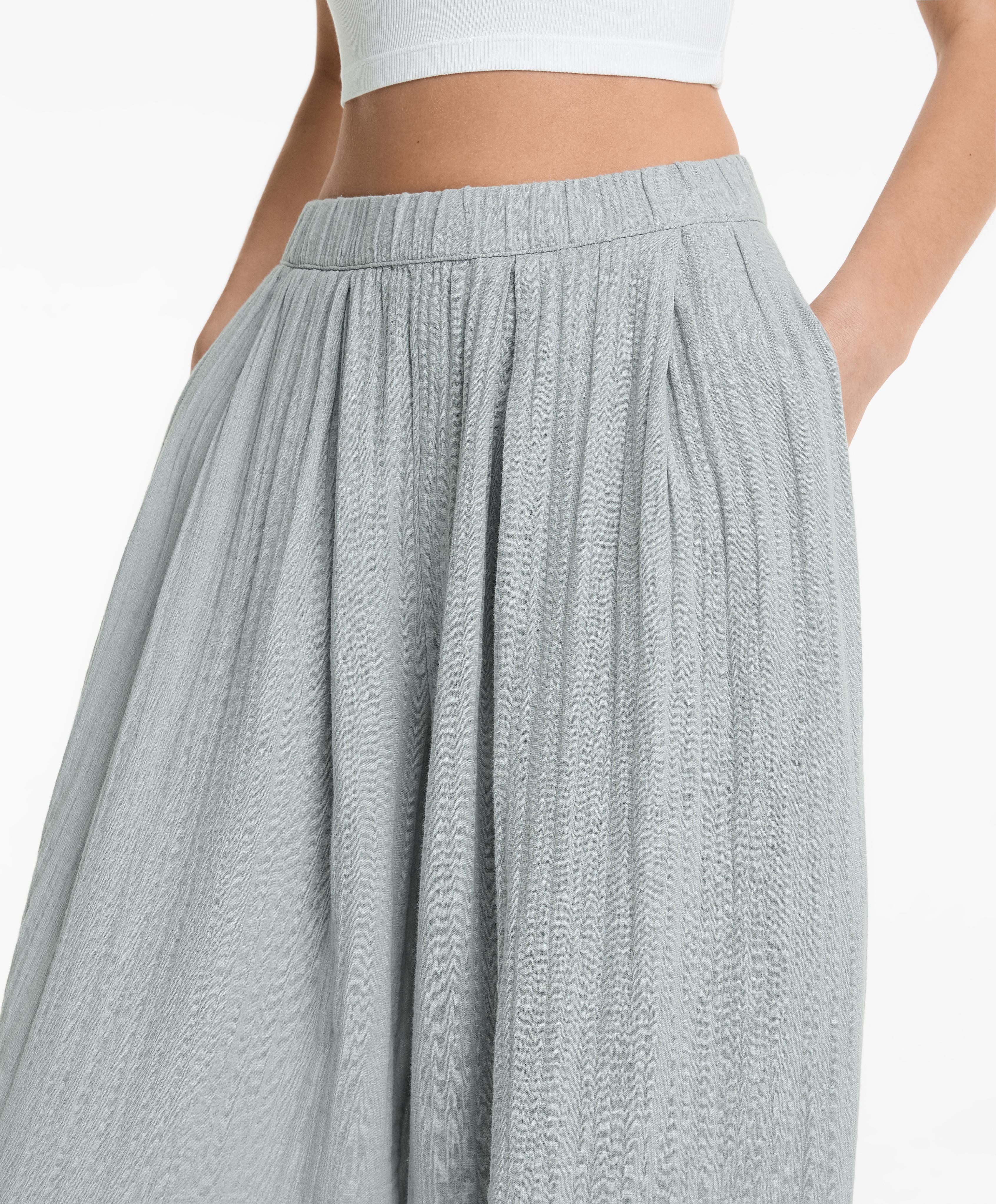 100% COTTON BALLOON TROUSERS