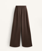 NEOPRENE EFFECT HIGH RISE COCOON TROUSERS