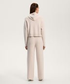 STRAIGHT LEG KNIT TROUSERS WITH SIDE RIB