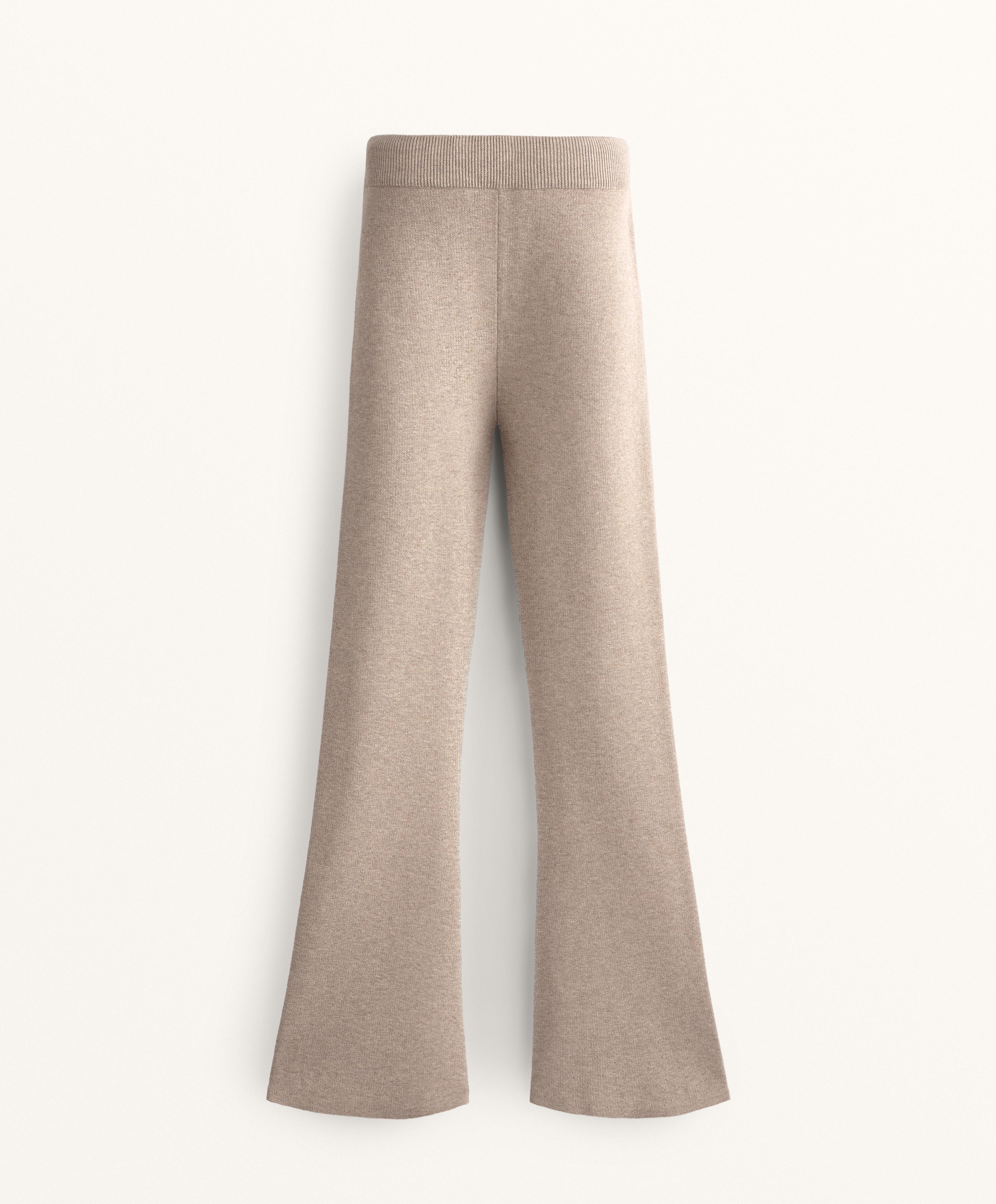 FLARE KNIT TROUSERS