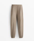 RELAXED FIT COTTON JOGGER TROUSERS