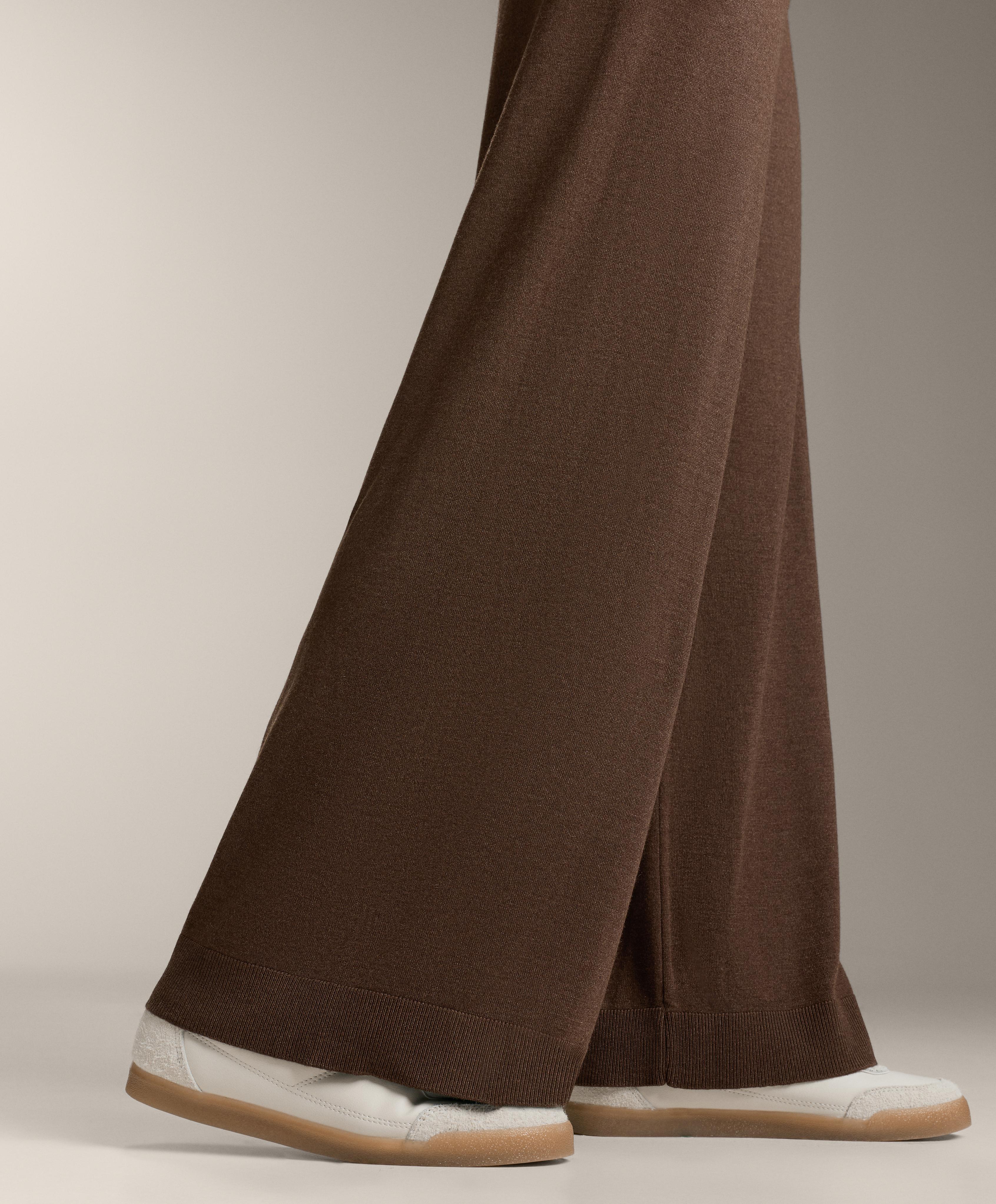 10% CASHMERE STRAIGHT KNIT TROUSERS