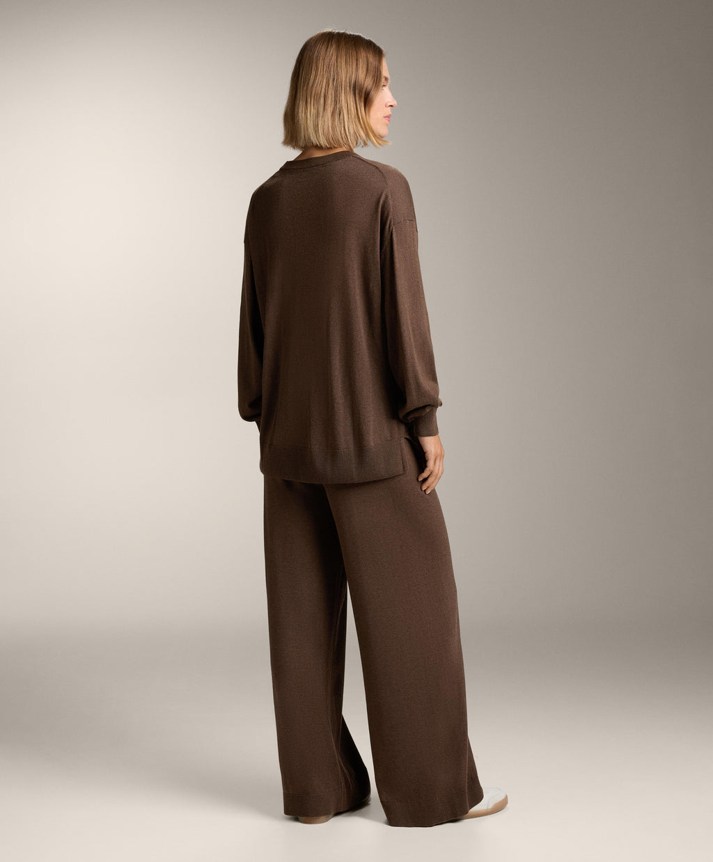 10% CASHMERE STRAIGHT KNIT TROUSERS