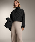 10% CASHMERE STRAIGHT KNIT TROUSERS