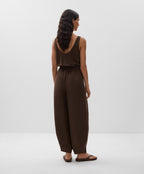 LINEN BLEND BALLOON JUMPSUIT
