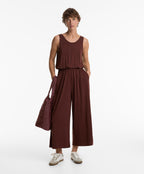 MODAL CROSSOVER BACK FLOWY MIDI JUMPSUIT