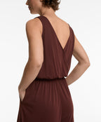 MODAL CROSSOVER BACK FLOWY MIDI JUMPSUIT