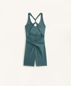 DRAPED LIGHT TOUCH SHORT JUMPSUIT
