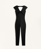 COMFORTLUX OPEN BACK LONG JUMPSUIT