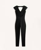 COMFORTLUX OPEN BACK LONG JUMPSUIT