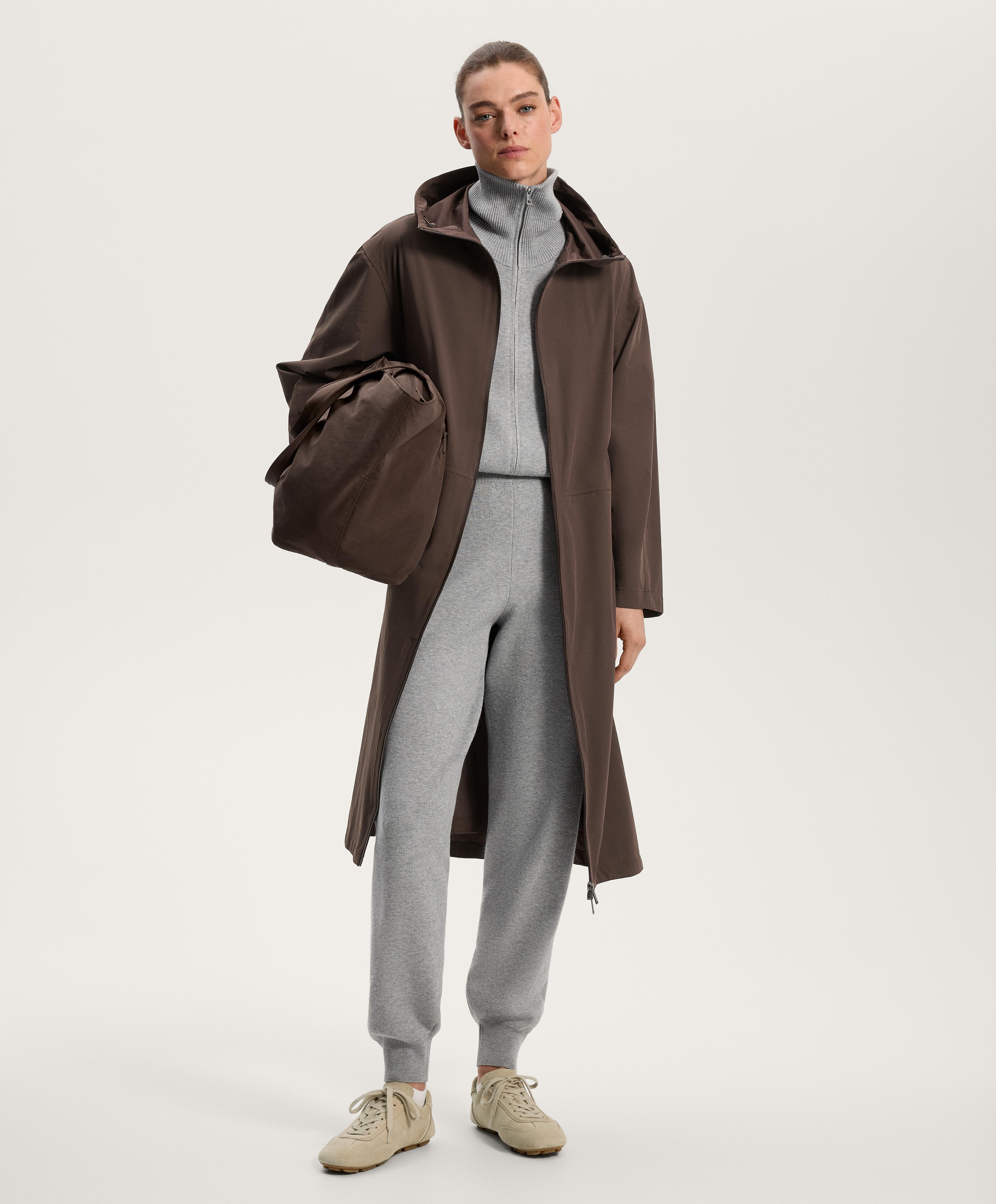 LONG HALF ZIP KNIT JUMPSUIT