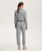 LONG HALF ZIP KNIT JUMPSUIT