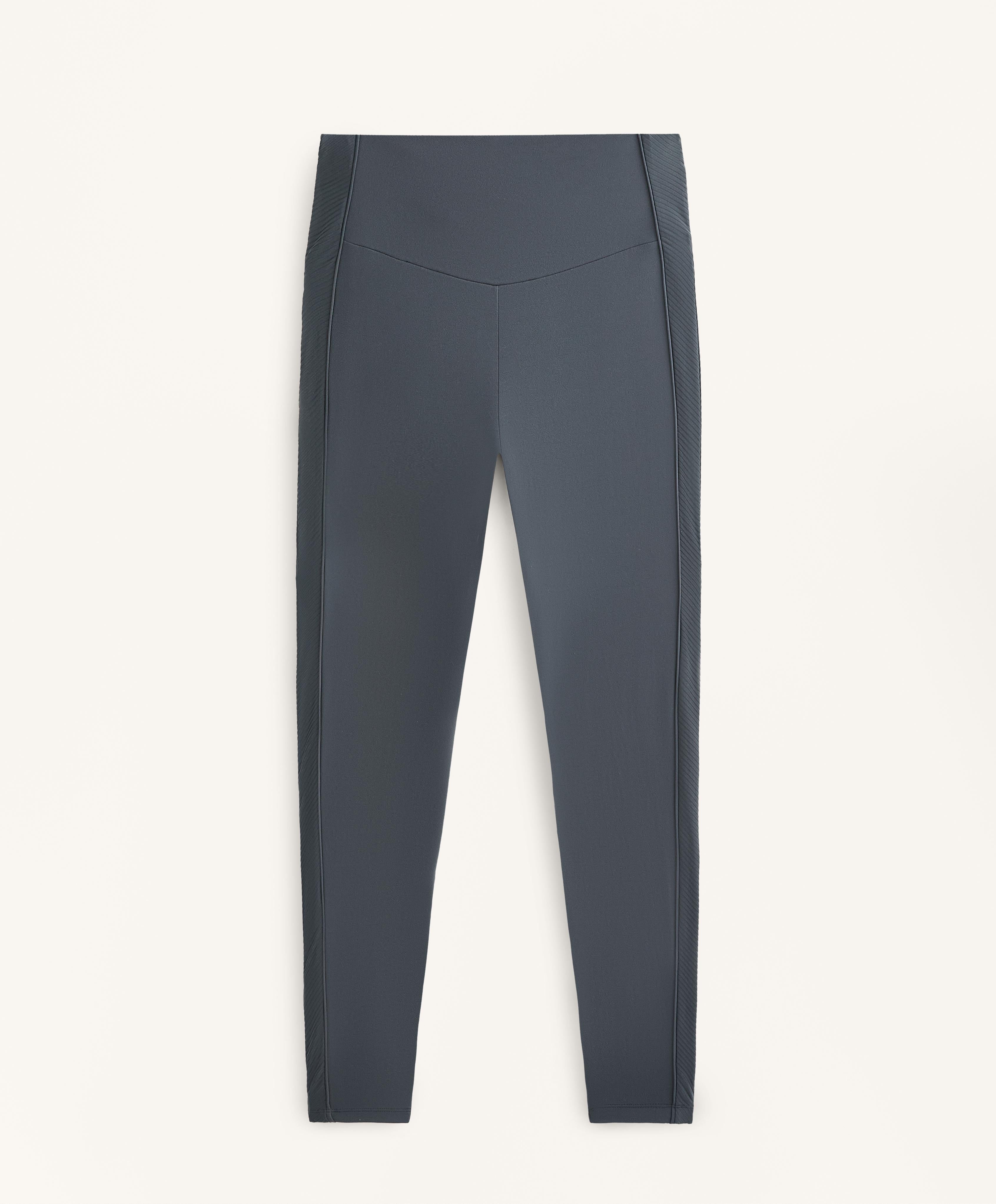 COMFORTLUX HIGH RISE ANKLE LENGTH LEGGINGS WITH SIDE RIB DETAIL