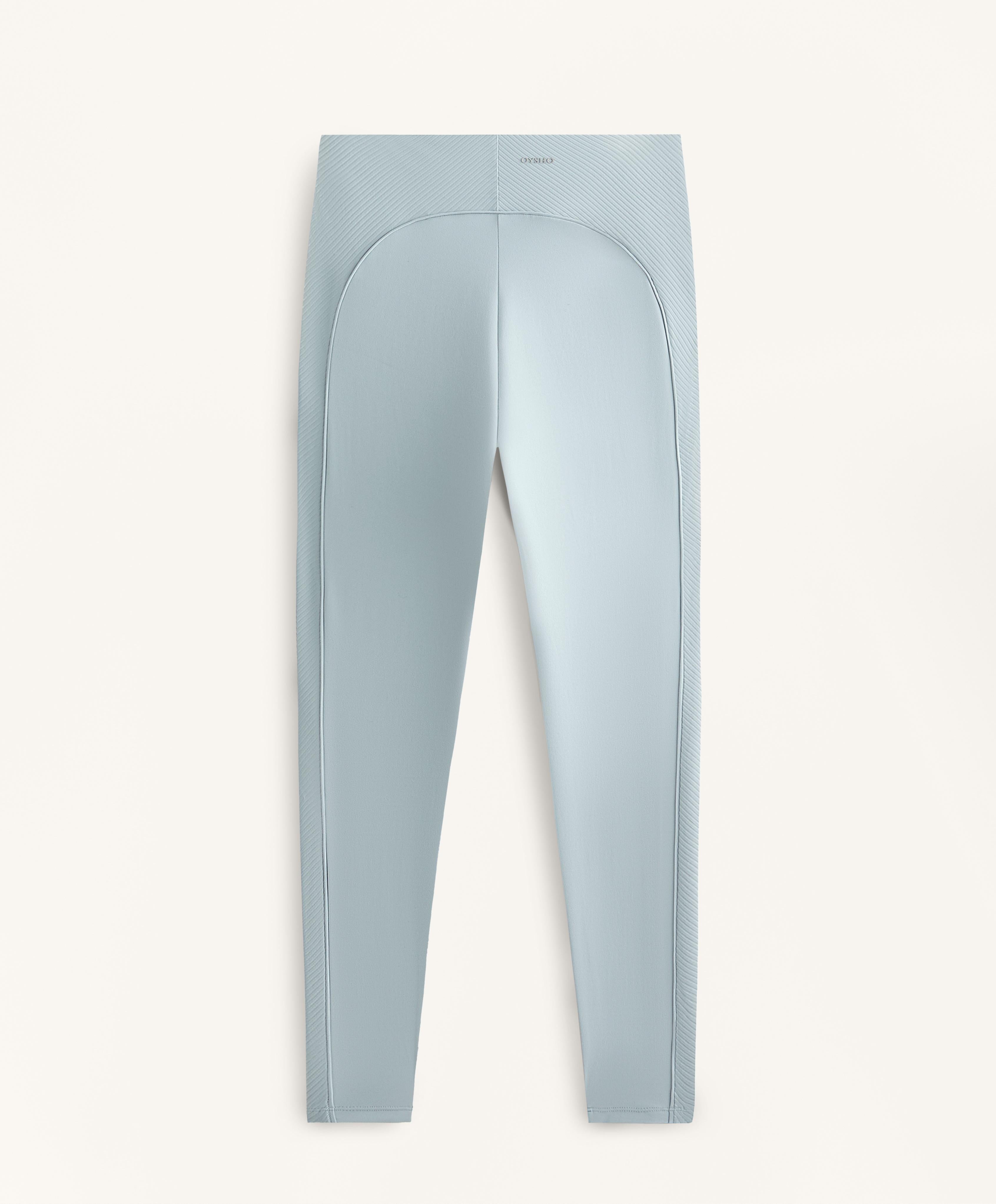 COMFORTLUX HIGH RISE ANKLE LENGTH LEGGINGS WITH SIDE RIB DETAIL