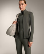 LIGHT WARM PEPLUM TECHNICAL JACKET