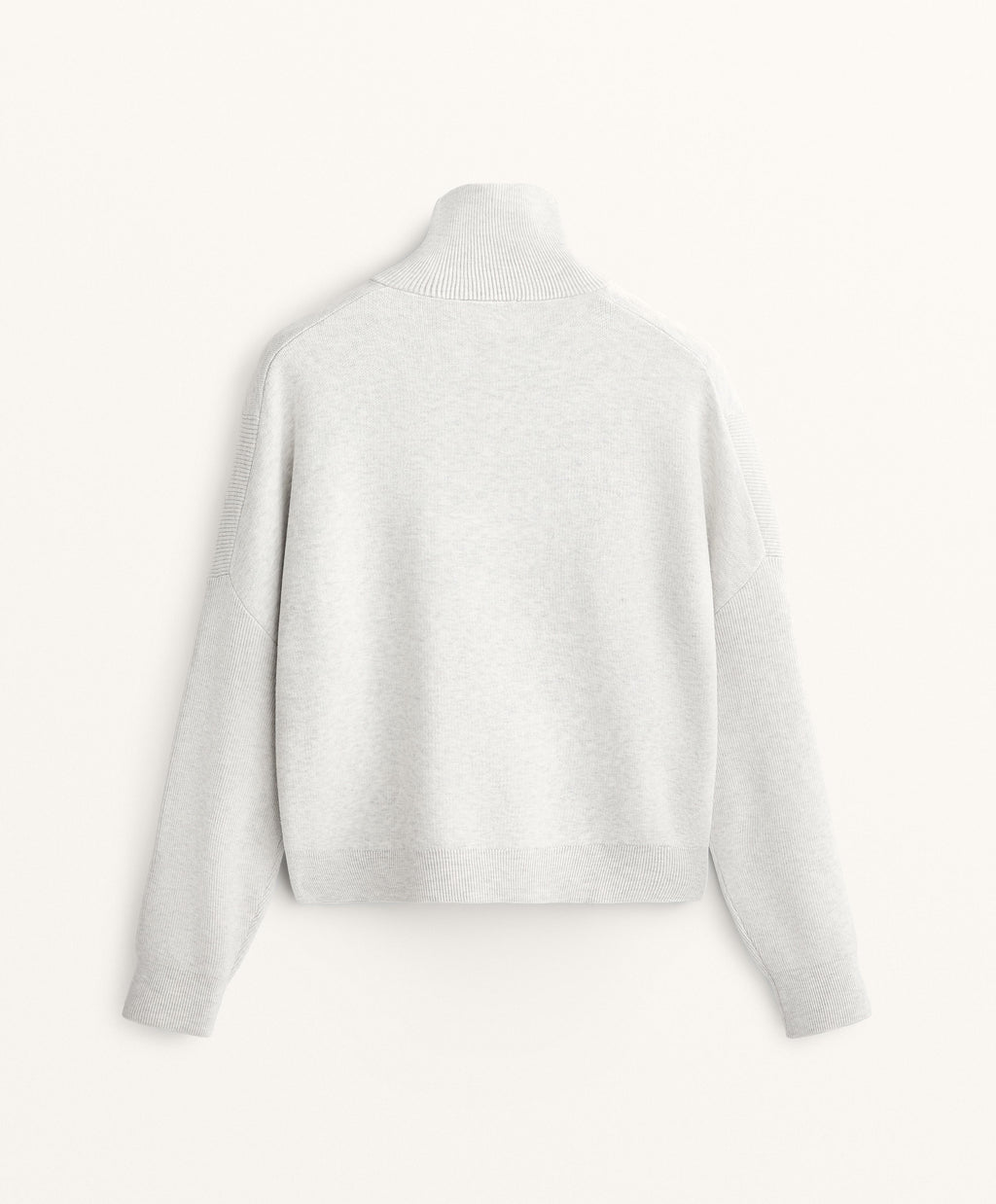 RIB KNIT HALF ZIP JUMPER