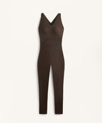 COMPRESSIVE BLOCK LONG JUMPSUIT