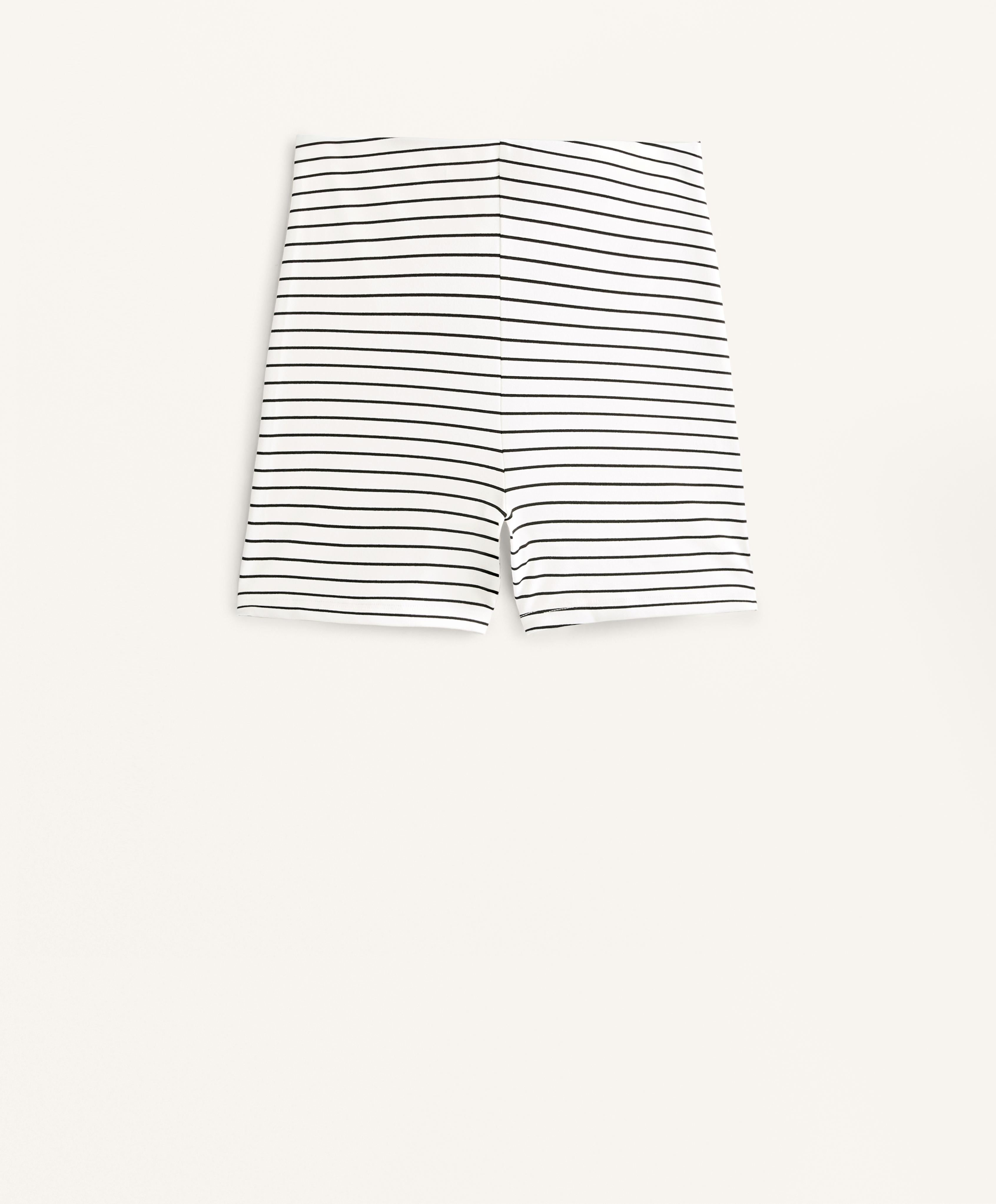 HIGH RISE EVERMOVE STRIPED 8CM HOT PANT