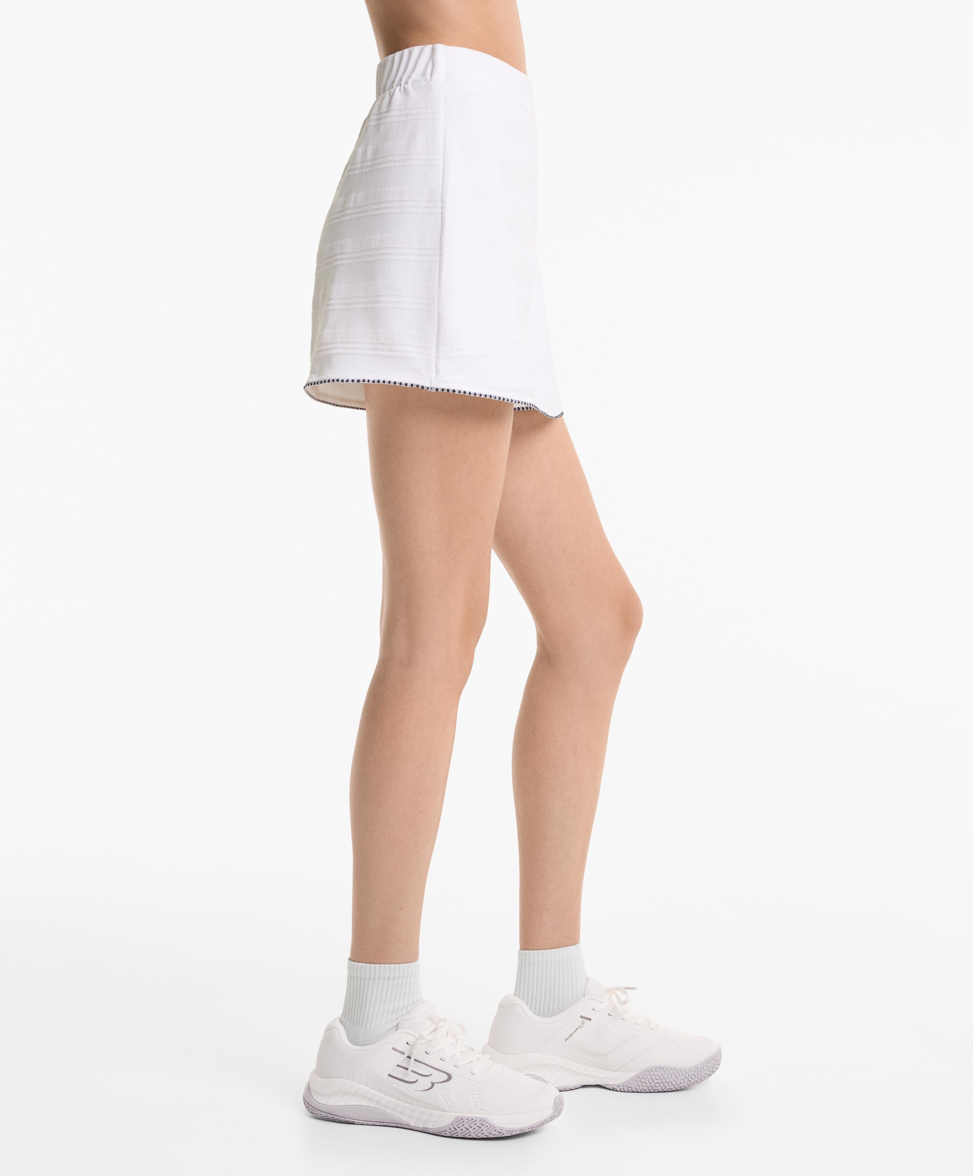JACQUARD PIQUE SKORT 100% COTTON