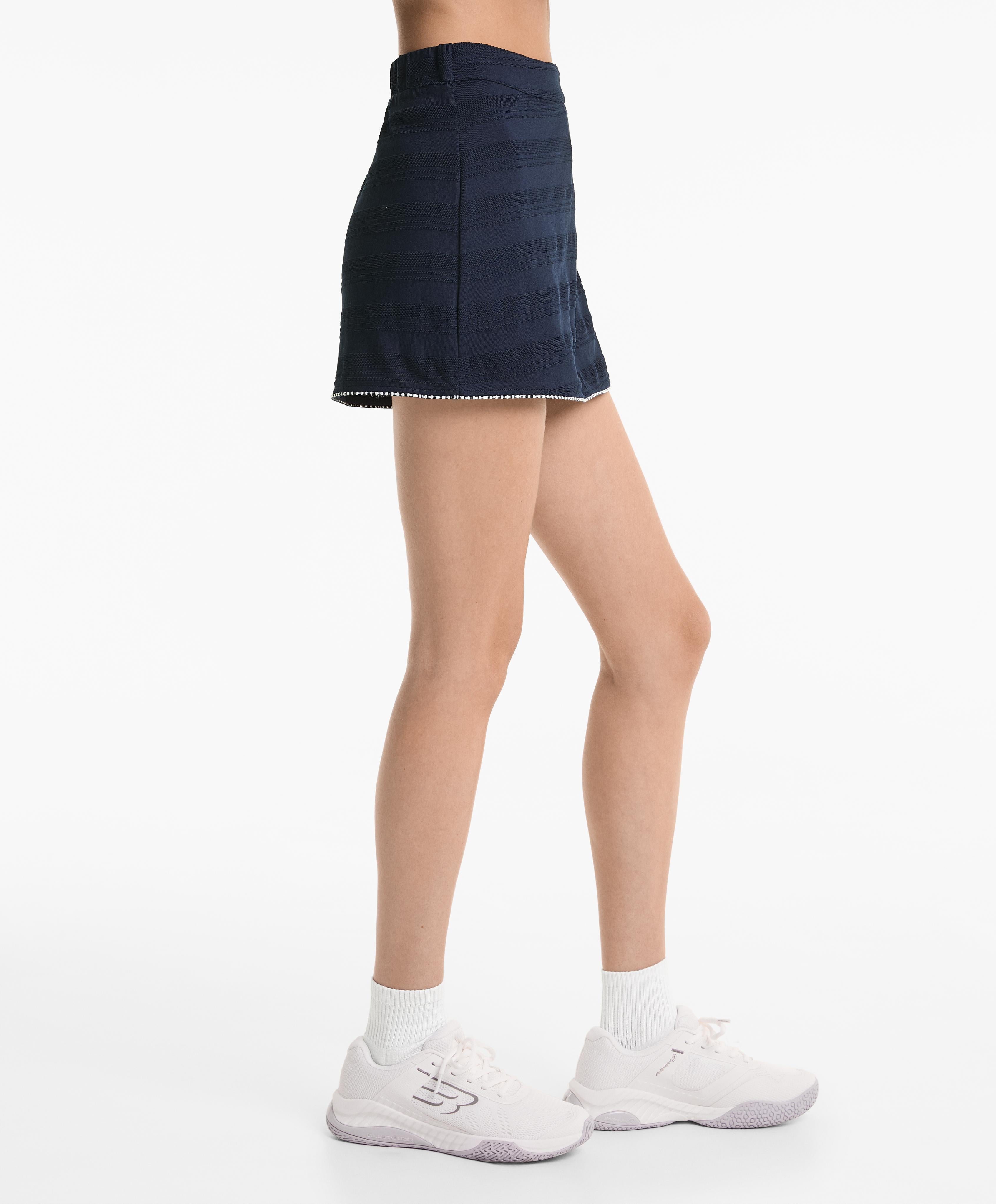JACQUARD PIQUE SKORT 100% COTTON