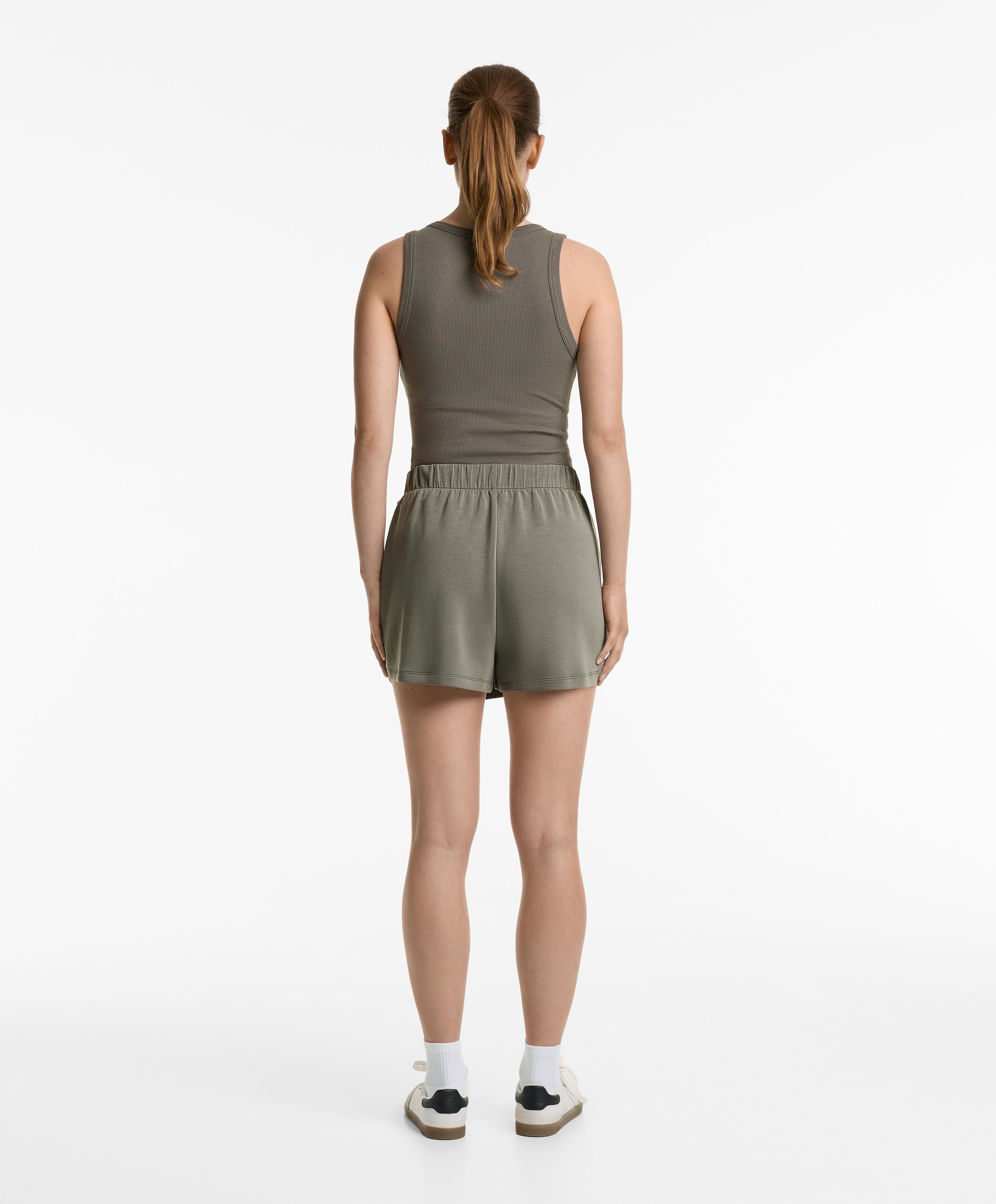 SOFT TOUCH MODAL BUCKLE TROUSER SKIRT