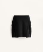 COTTON PIQUE CARGO SKIRT