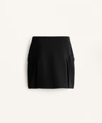 COTTON PIQUE CARGO SKIRT