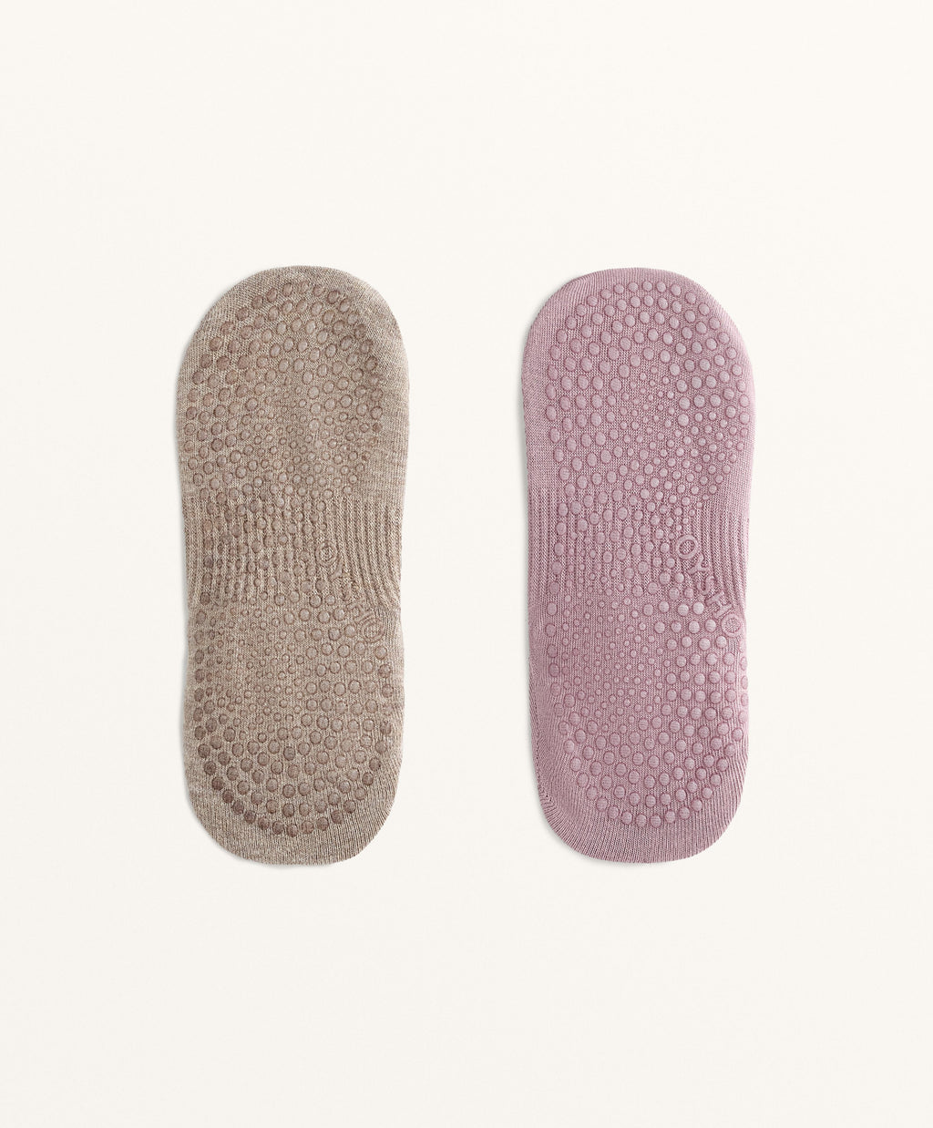 2 PAIRS OF COTTON BLEND YOGA AND PILATES SOCKS