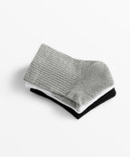 3 PAIRS OF QUARTER LENGTH SPORTS COTTON BLEND SOCKS