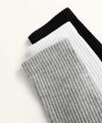 3 PAIRS OF COTTON BLEND CLASSIC SPORTS SOCKS