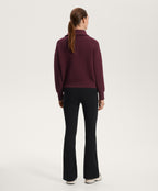 TEXTURED HALF ZIP KNIT JUMPER