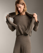100% CASHMERE KNIT ROUND NECK JUMPER